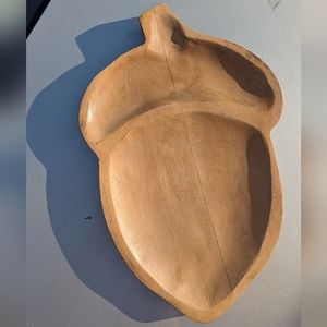 Place & Time Wooden Acorn Tray